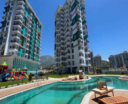 Furnished 1+1 Apartment for Sale in Mahmutlar – Sea View