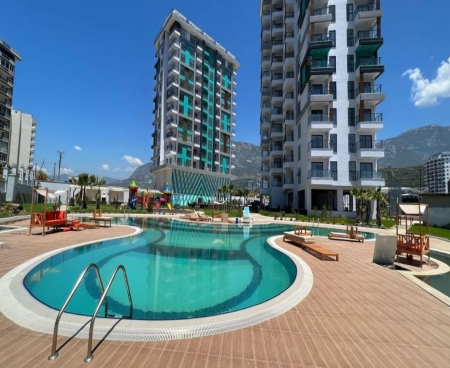 Furnished 1+1 Apartment for Sale in Mahmutlar – Sea View
