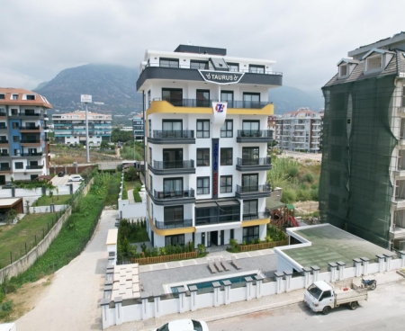 Furnished 3+1 Garden Duplex Holiday Rental in Kestel Alanya