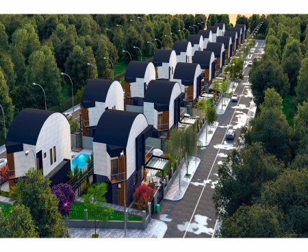 Современные виллы с личным бассейном в Белеке
