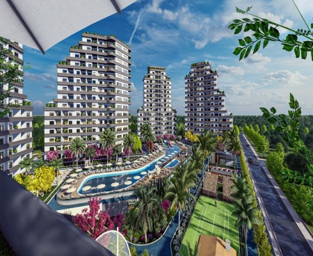 Комплекс с ландшафтным дизайном в Мерсине