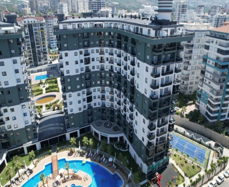 Furnished 1+1 Apartment for Rent in Alanya Mahmutlar Near the Sea