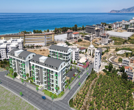 Luxurious complex by the sea in Kargicak