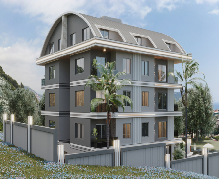 Современные квартиры 1+1 и 2+1 на продажу в Алании, Клеопатра