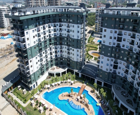 Furnished 1+1 Apartment for Rent in Alanya Mahmutlar Near the Sea