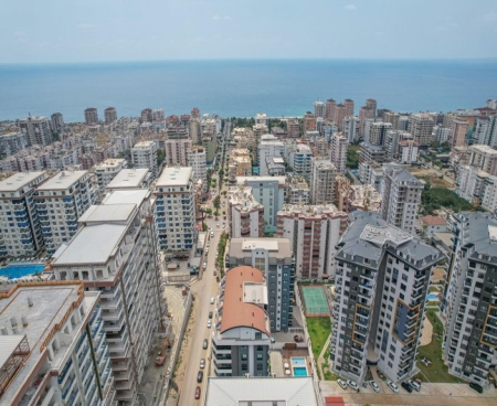 Furnished 1+1 Apartment for Sale – White Sail Residence, Mahmutlar