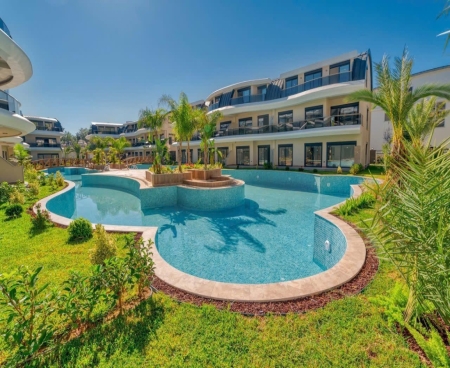 3+1 Apartment for Sale in Alanya Avsallar | Lagoon Pool Living