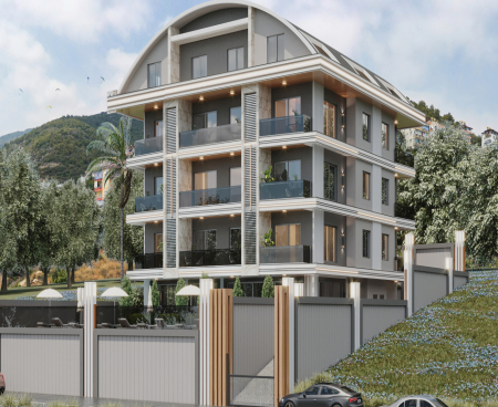Современные квартиры 1+1 и 2+1 на продажу в Алании, Клеопатра