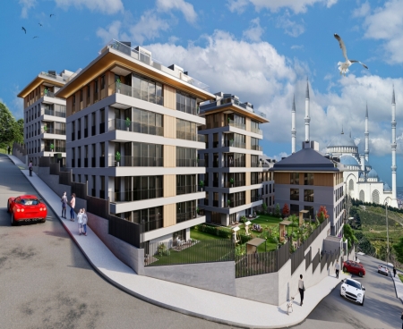 Flat Options in a Luxury Project in Üsküdar