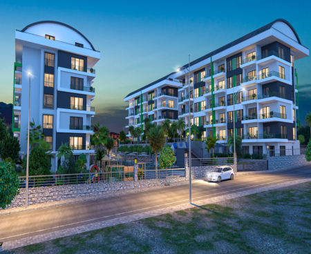 Luxurious complex by the sea in Kargicak