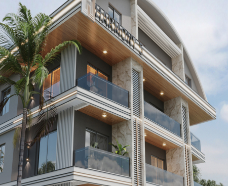 Современные квартиры 1+1 и 2+1 на продажу в Алании, Клеопатра