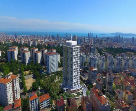 Sea View Luxury Flat in Kartal Center Close to Transportation